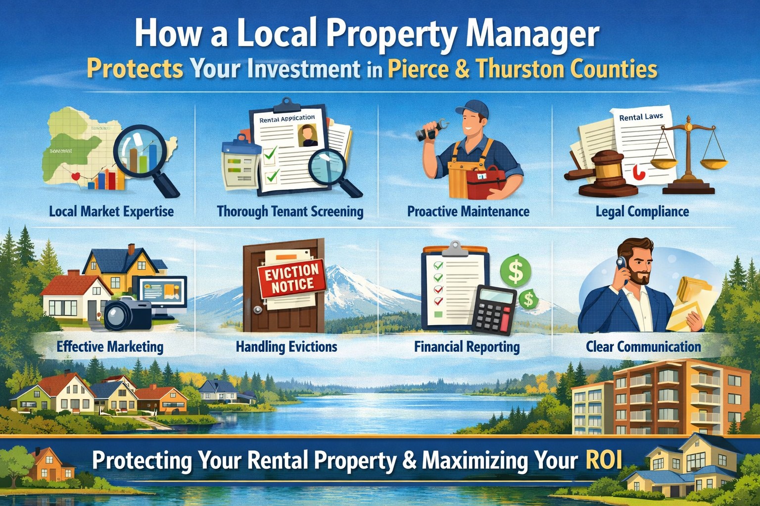 How a Local Property Manager Protects Your Investment in Pierce & Thurston Counties
